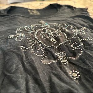 bejeweled vintage fitted t-shirt